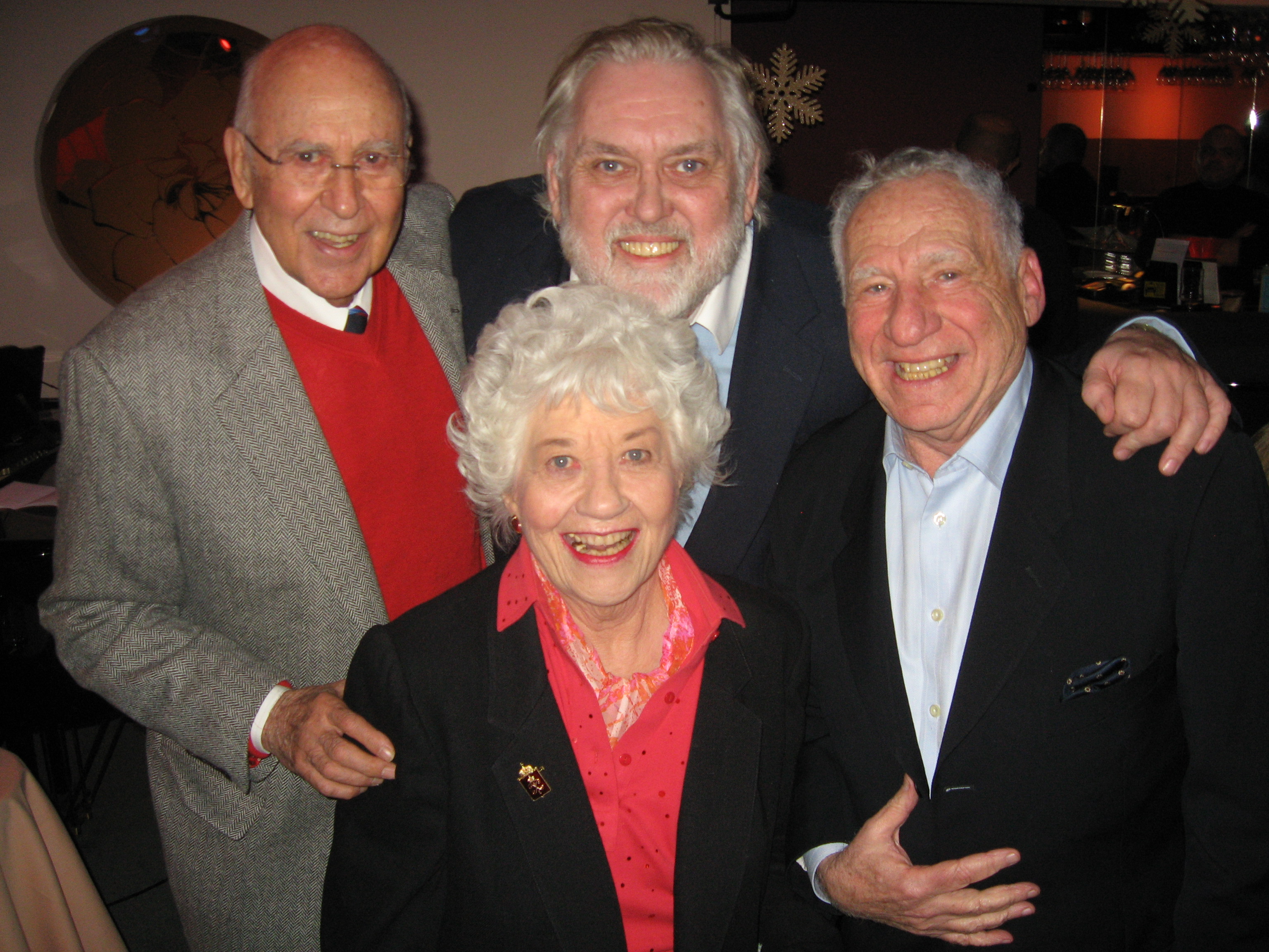 Jim Brochu, Carl Reiner, Mel Brooks, Charlotte Rae